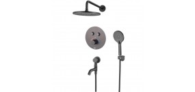 Встраиваемая душевая система с термостатом Koer KB-67012-05 KR4729 чёрный